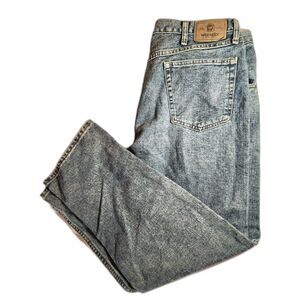 Wrangler Men’s 36x30 Straight Leg100% Cotton Light Wash Classic Y2K Dad Jeans